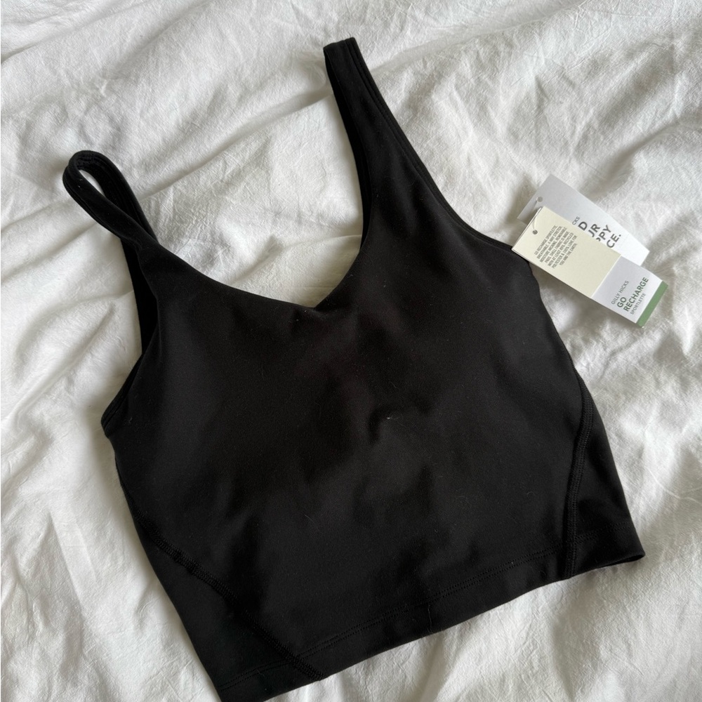 Black Gilly Hicks Active Recharge Plunge Work Out Tank